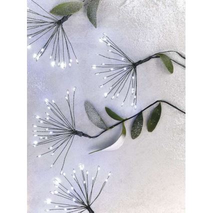 Lampki świąteczne LED 450 diod 8+3 m zimna biel