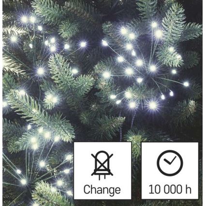 Lampki świąteczne LED 450 diod 8+3 m zimna biel