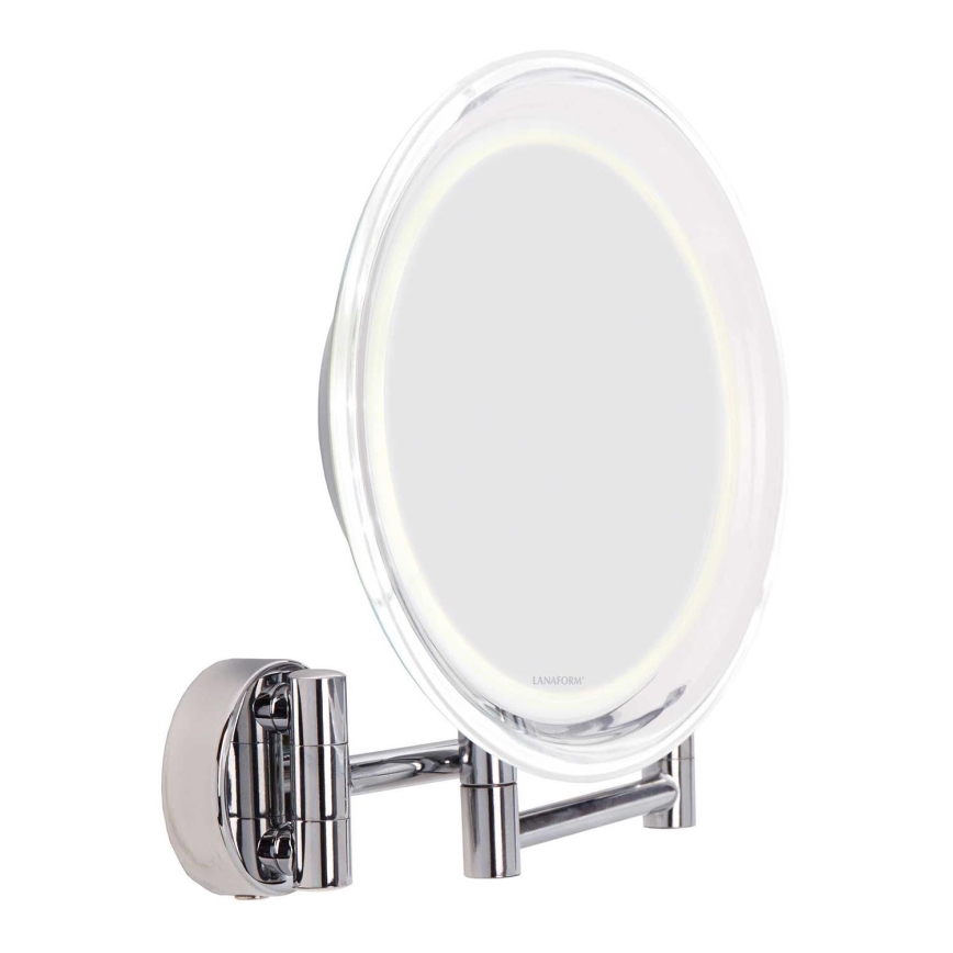 Lanaform - Ścienne lustro kosmetyczne LED WALL LED/4xAAA