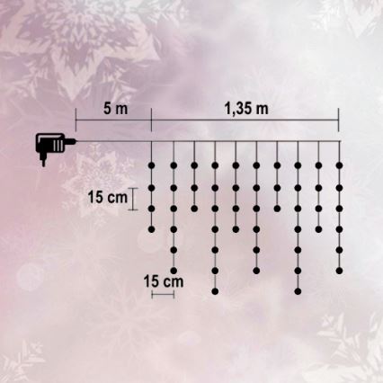 FK technics 5002312 - Łańcuch świąteczny 50xLED/230V