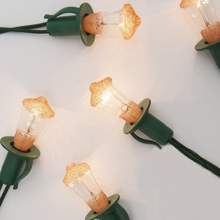 Łańcuch bożonarodzeniowy LANTERN 12xE10/10,7m ciepła biel - wykonano w Europie