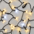 Łańcuch łączony 100xLED/10m IP44, zimna/ciepła biała, czarny