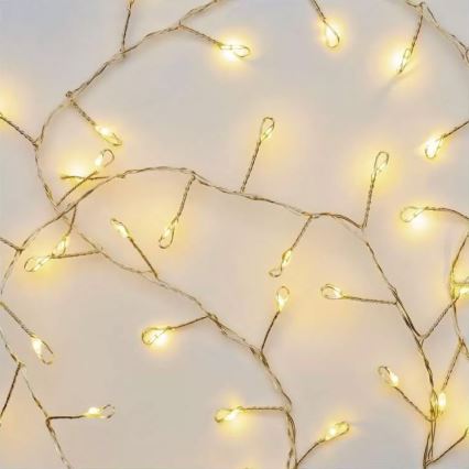 Łańcuch LED 100xLED/3xAA 2,7m ciepła biała
