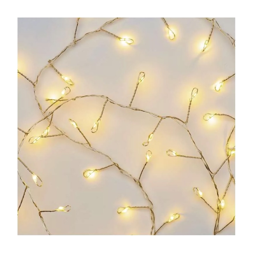 Łańcuch LED 100xLED/3xAA 2,7m ciepła biała