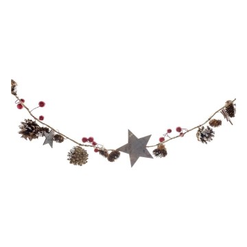 Łańcuch LED 10xLED/3xAA 2,5m ciepła biel