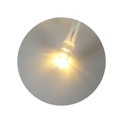 Łańcuch LED 20xLED/2 funkcje 2,4 m ciepła biel