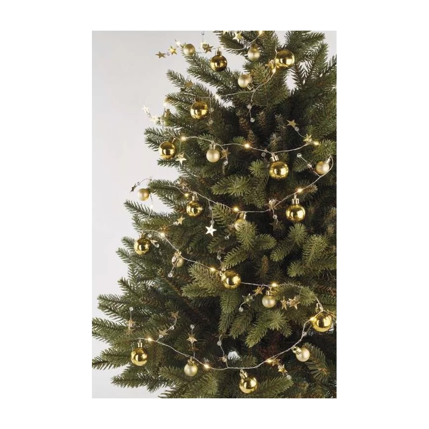 Łańcuch LED 20xLED/2xAA, 2,2 m, ciepła biała