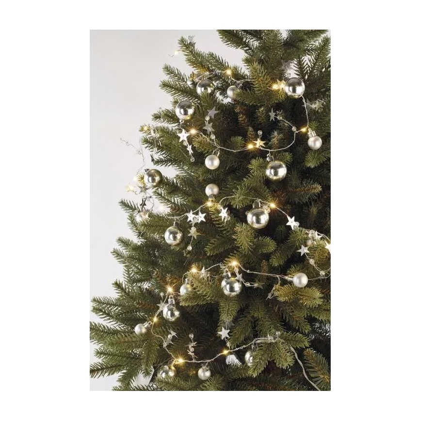 Łańcuch LED 20xLED/2xAA 2,2 m ciepła biel