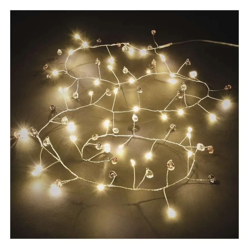 Łańcuch LED 40xLED/3xAA 1,5 m ciepła biała