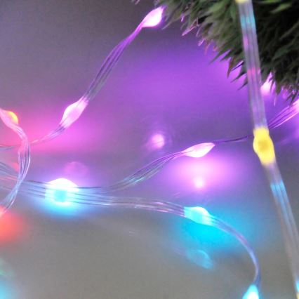 Łańcuch LED RGB/10W/5V 10 m USB + pilot zdalnego sterowania