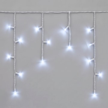 Łańcuch LED zewnętrzny 50xLED/3x0,4m IP44 zimna biel