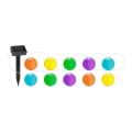 Łańcuch solarny LED 10xLED/1,2V 3,7m 300mAh IP44 wielokolorowy