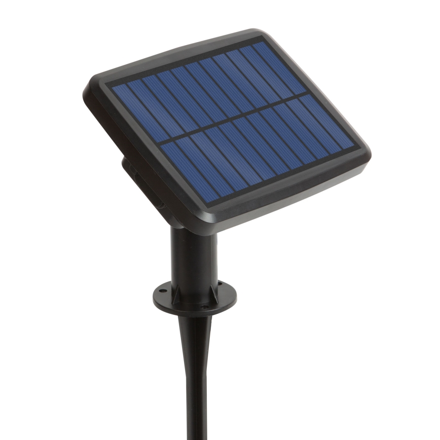 Ściemnialna girlanda solarna LED RGBIC 15xLED/1,3W/3,7/5V 2200 mAh 8 m IP65 czarny + pilot zdalnego sterowania