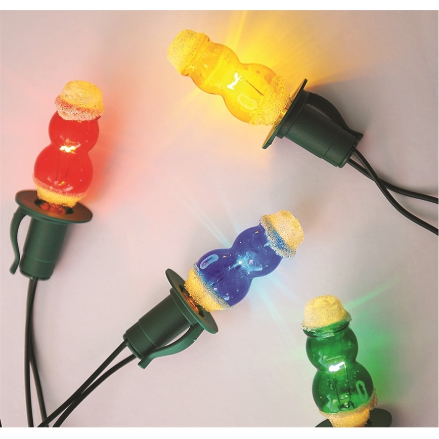 Świąteczny łańcuch świetlny FIGURINE 12×E10, długość 10,7 m, wyprodukowano w Czechach