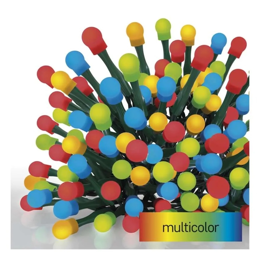 Łańcuch świąteczny LED 480 diod/8 funkcji 53 m IP44 wielokolorowy