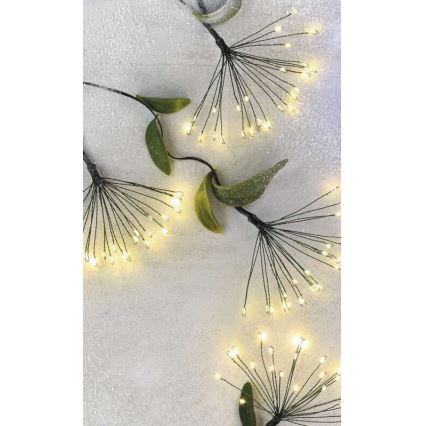 Łańcuch świetlny LED 300 diod, 5,2+3 m, ciepła biała