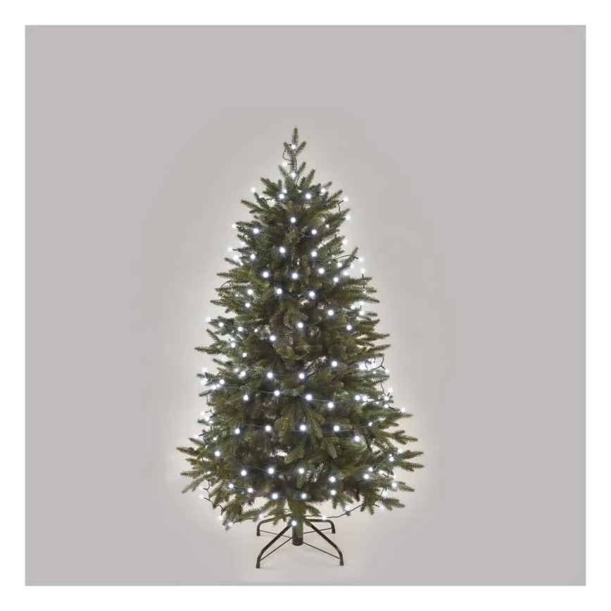 Łańcuch świetlny LED, 300 diod, 8 funkcji, 35 m, zimna biel