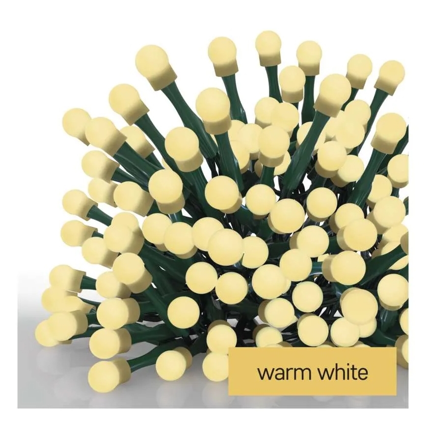Łańcuch świetlny LED 480 diod/8 funkcji, 53 m, IP44, ciepła biel