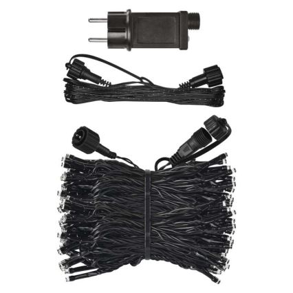 Łańcuch świetlny LED na zewnątrz 100 diod LED/15 m IP44 ciepła biel