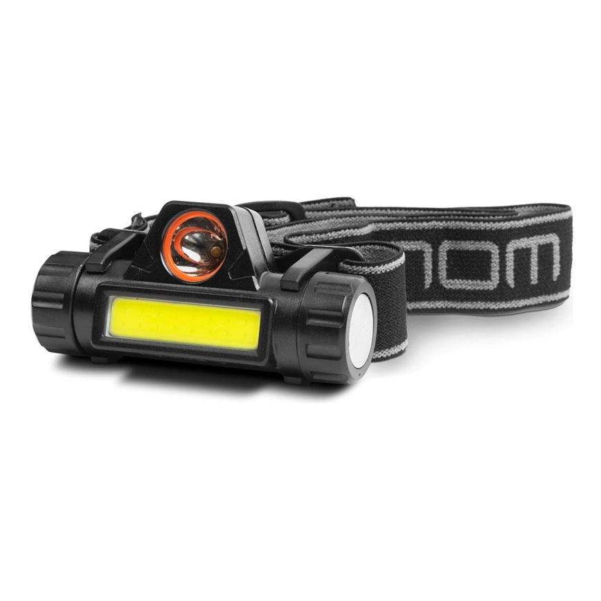 Latarka czołowa LED/3W/5V Li-ion 1200mAh IP54