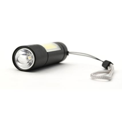 Latarka LED ładowalna LED/400mAh czarna