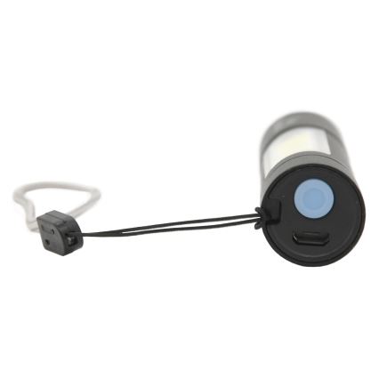 Latarka LED ładowalna LED/400mAh czarna