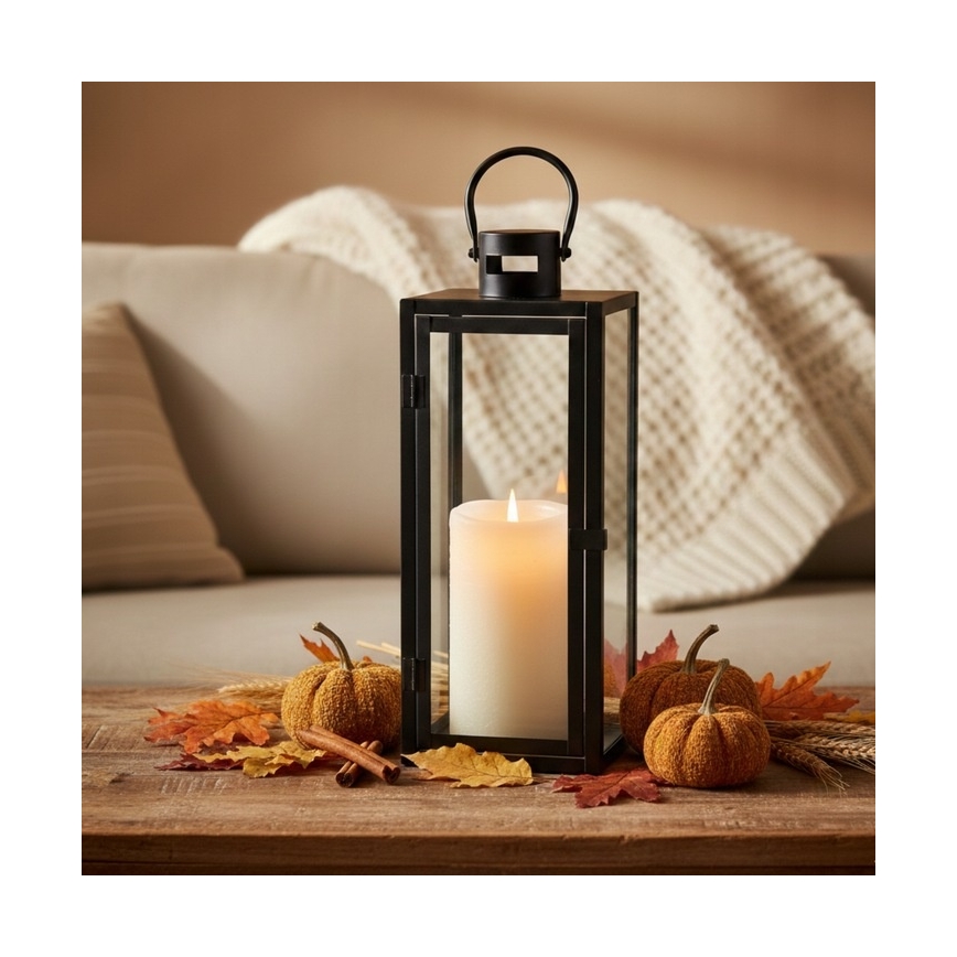 Latarnia dekoracyjna TOWER 29 cm czarna