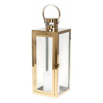Latarnia dekoracyjna TOWER 38 cm złota