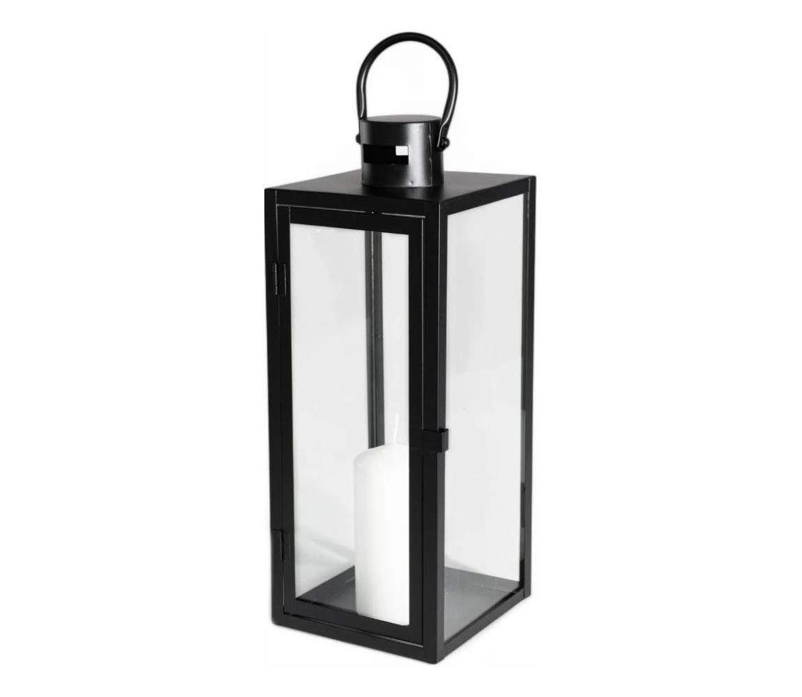 Latarnia dekoracyjna TOWER 63 cm czarna