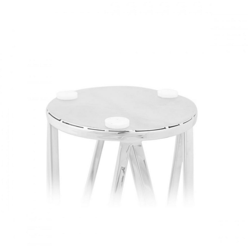 Latarnia FRAGIL 26 cm chrom błyszczący/czarny