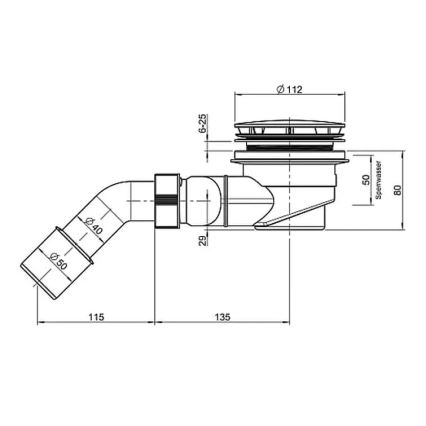 LAUFEN H2951270000001 - Syfon do brodzika prysznicowego SOLUTIONS tworzywo sztuczne/biały