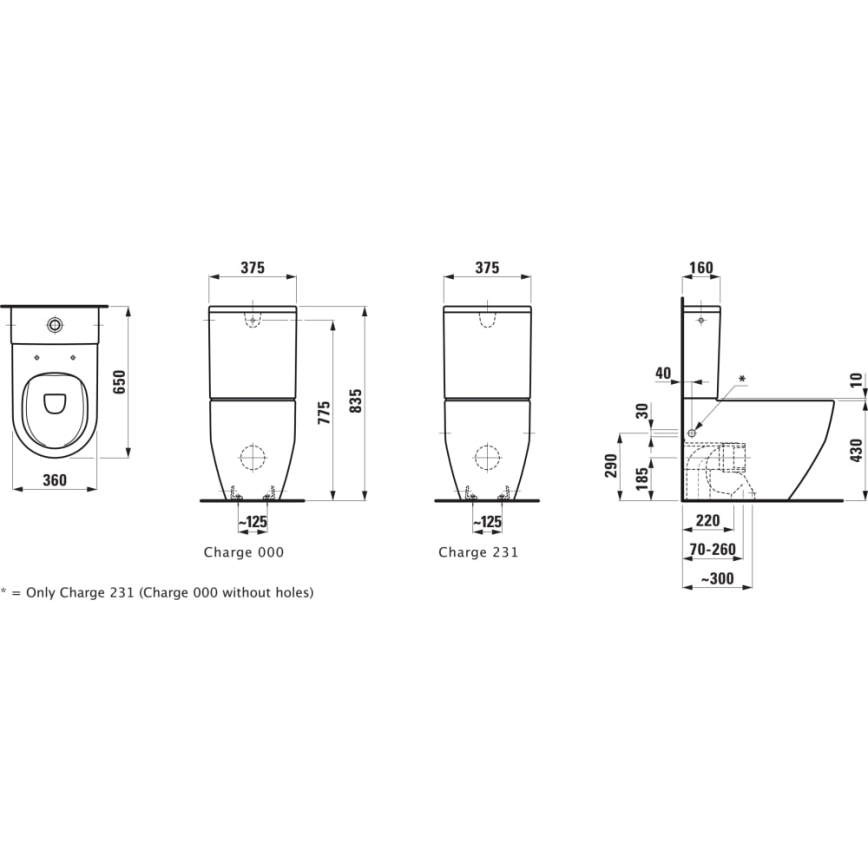 LAUFEN H8259624000001 - muszla klozetowa PRO ceramika/biały