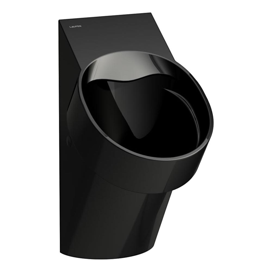 LAUFEN H8402860200001 - Pisuar z czujnikiem VAL 230 V, tylne przyłącze, tylny odpływ, ceramika / czarny połysk