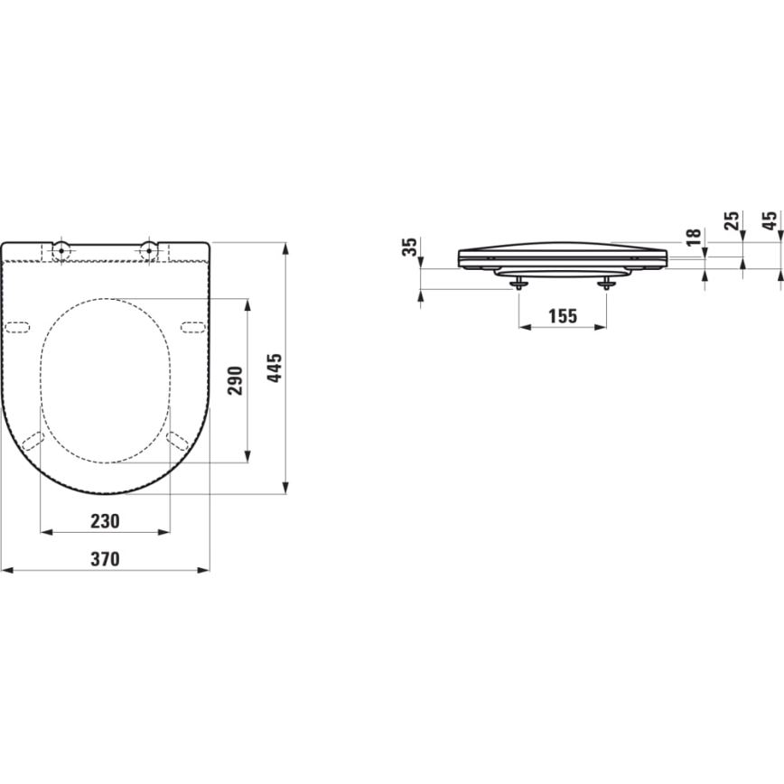 LAUFEN H8669570000001 - WC wiszące PRO, ceramika/biała + deska sedesowa SoftClose PRO, duroplast/biała