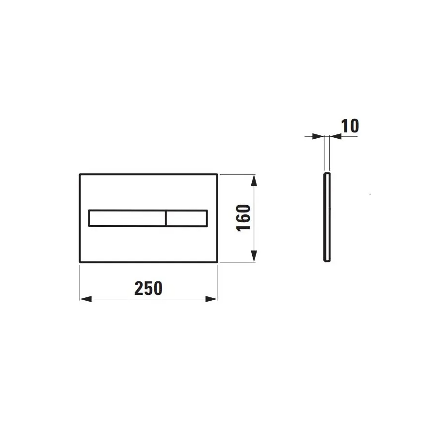 LAUFEN H8956610000001 - Przycisk spłukujący DUAL LIS, biały