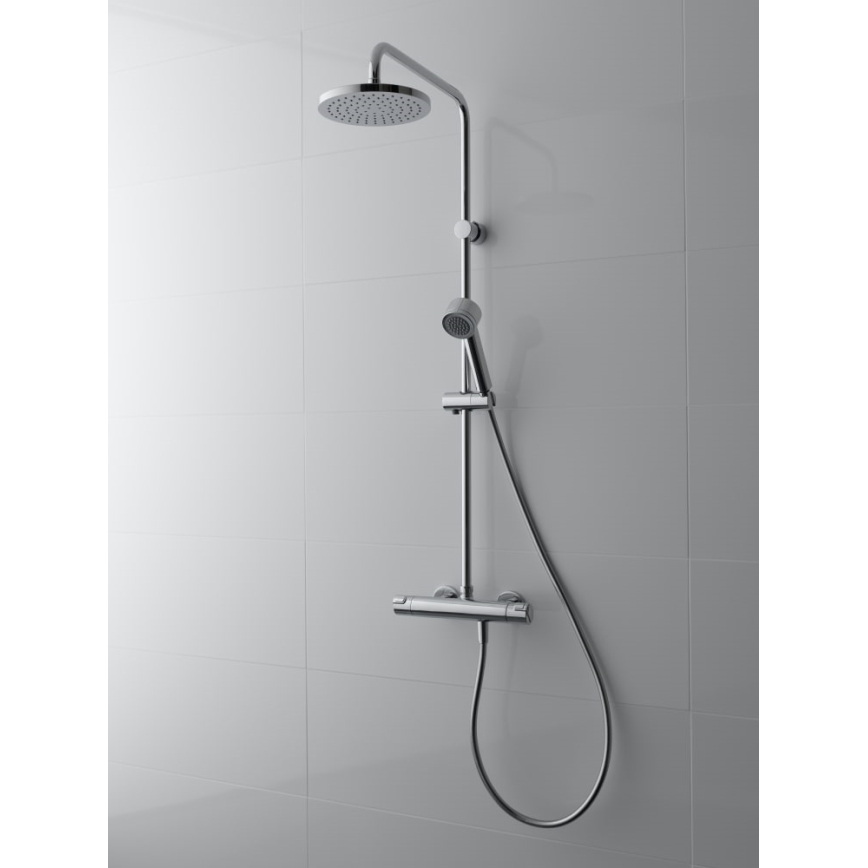 LAUFEN HF500957100600 - Zestaw prysznicowy z baterią termostatyczną CITYPRO chrom błyszczący