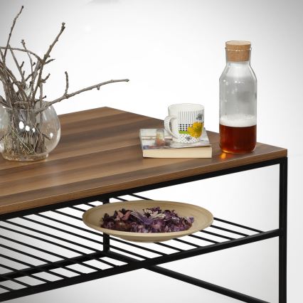 Ława ETNA 43x95 cm brązowy/czarny