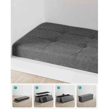 Ławka SULTAN ciemnoszara