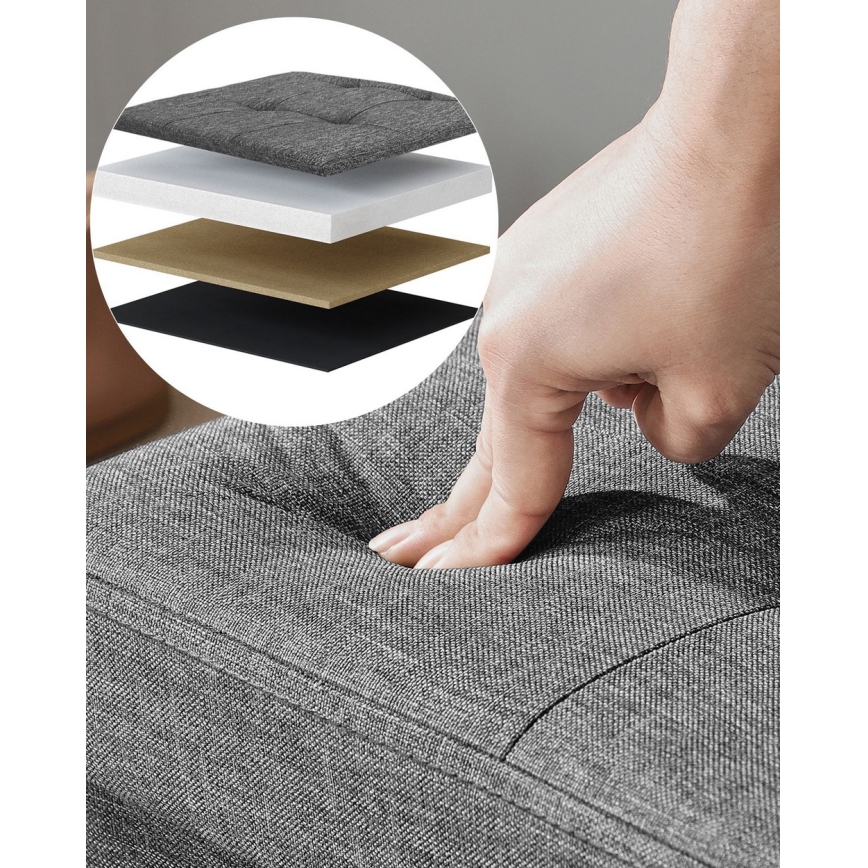 Ławka SULTAN ciemnoszara