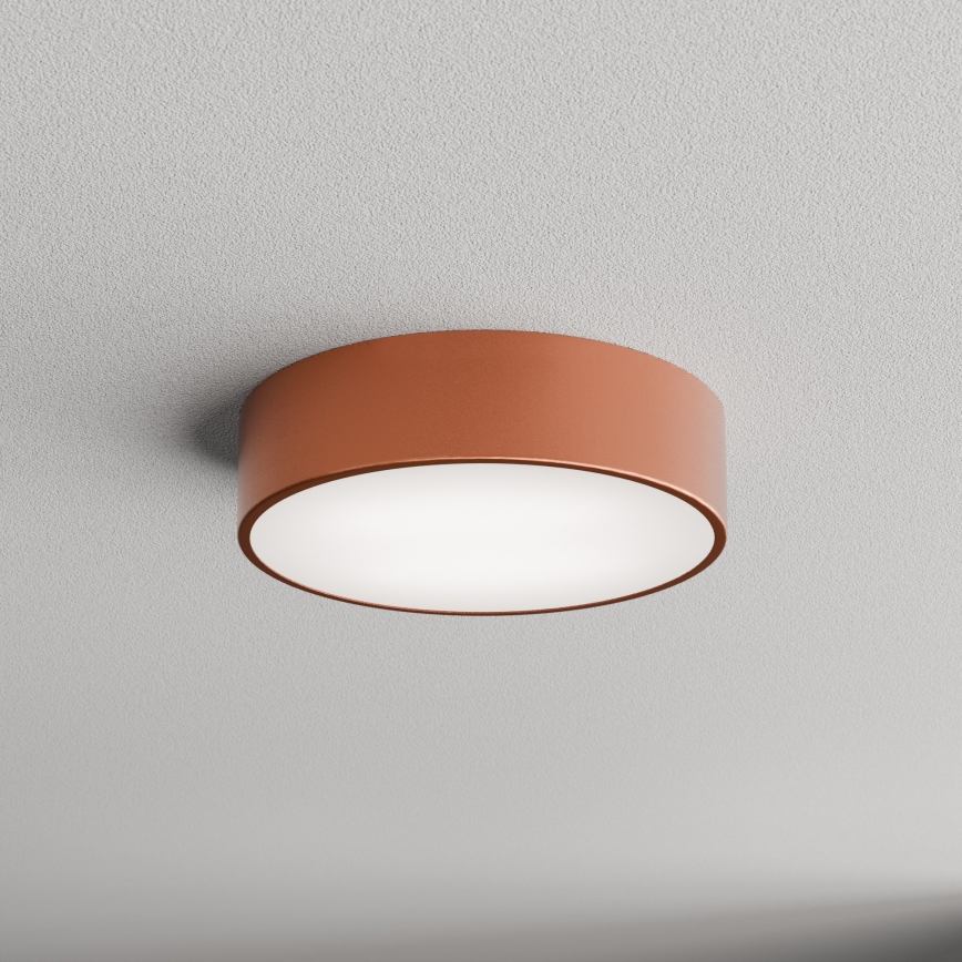 Lampa sufitowa do łazienki z czujnikiem CLEO 2xE27/24W/230V, śr. 30 cm, miedziana, IP54