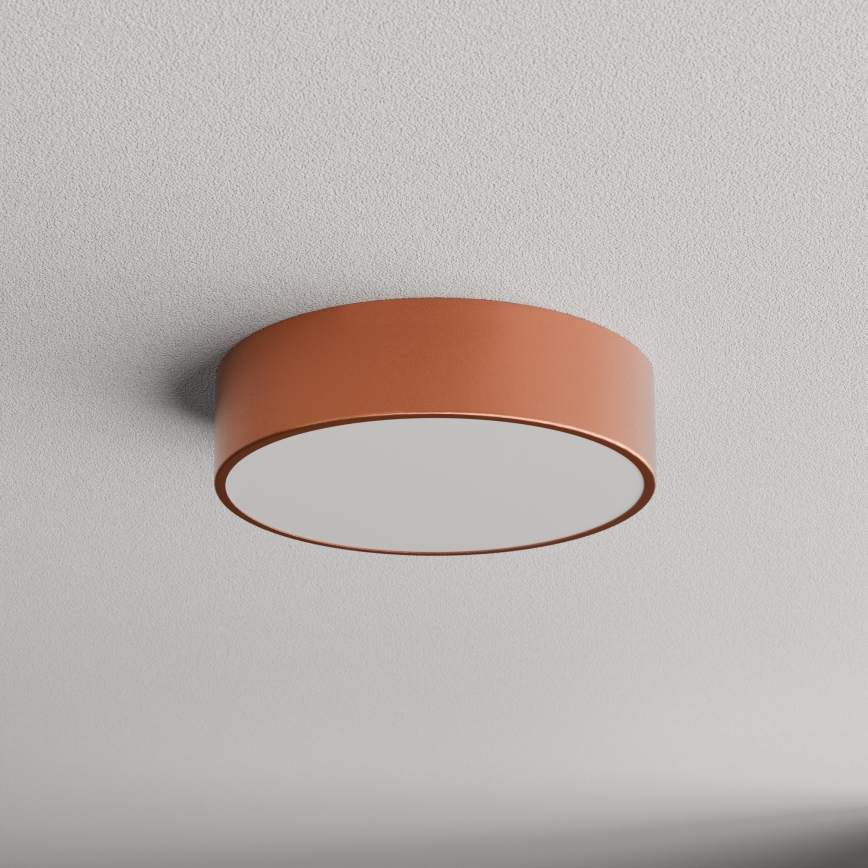 Lampa sufitowa do łazienki z czujnikiem CLEO 2xE27/24W/230V, śr. 30 cm, miedziana, IP54