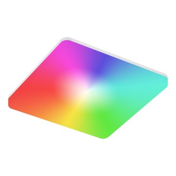 Łazienkowa, ściemnialna lampa sufitowa LED RGBW 15W/230V 3000-6500K 22x22 cm IP54 biała Wi‑Fi