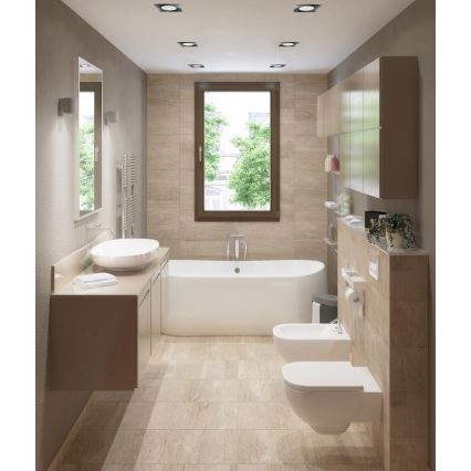 Wpuszczana oprawa sufitowa LED do łazienki BONO LED/8W/230V 3000K IP65 chrom matowy