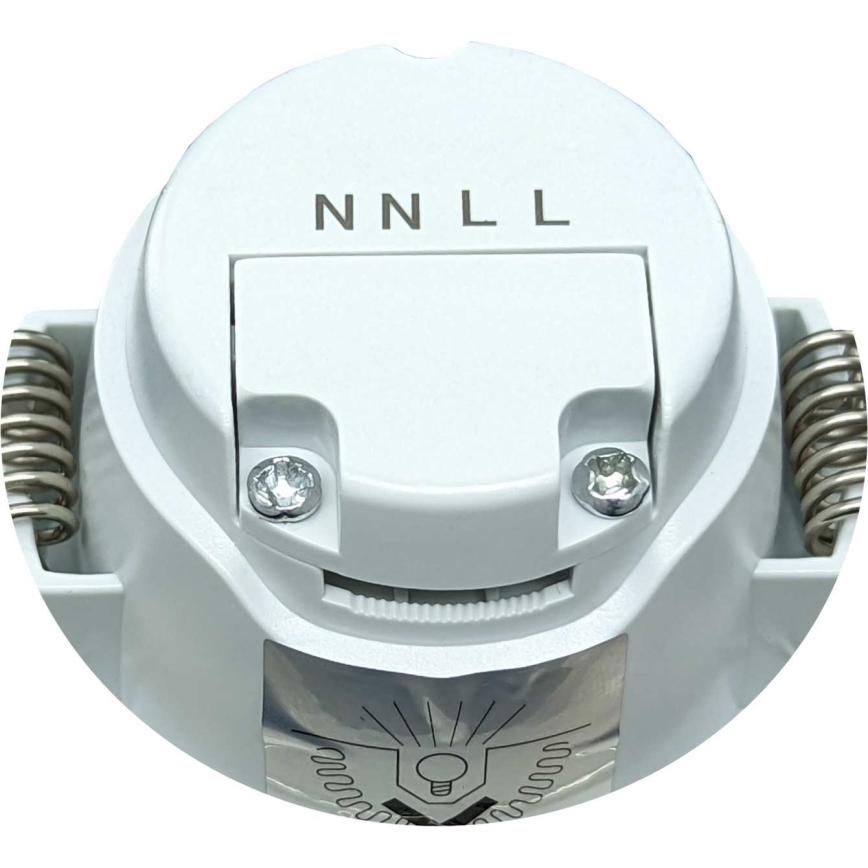 Wpuszczana oprawa sufitowa LED do łazienki BONO LED/8W/230V 3000K IP65 chrom matowy