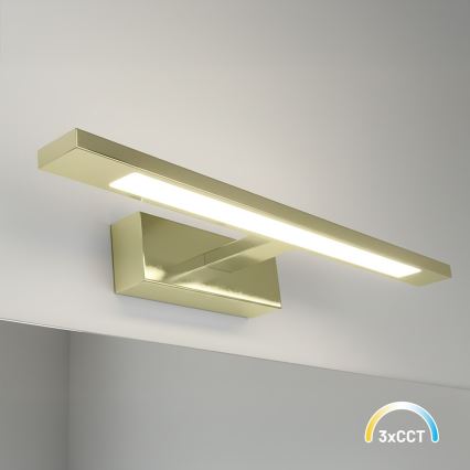 Oświetlenie lustra łazienkowego LED KLIMT LED/8W/230V 3000/4000/6000K 40 cm IP44 złote