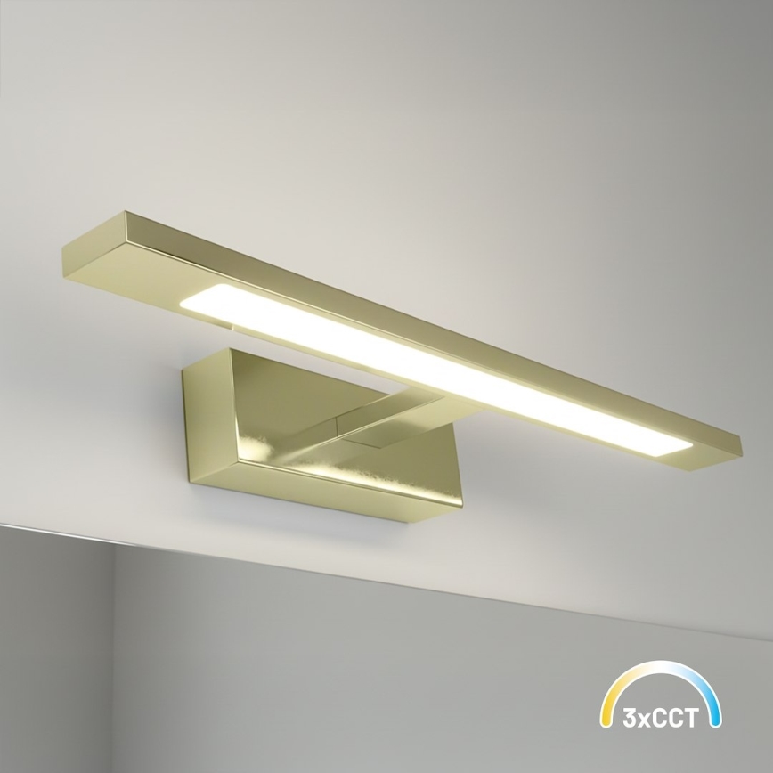 Oświetlenie lustra łazienkowego LED KLIMT LED/8W/230V 3000/4000/6000K 40 cm IP44 złote