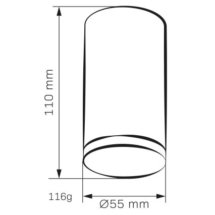 Łazienkowe oświetlenie punktowe TURYN 1xGU10/10W/230V IP44 białe