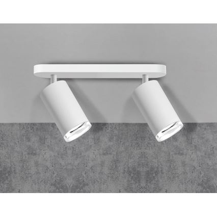 Łazienkowe oświetlenie punktowe TURYN 2xGU10/10W/230V IP44 białe