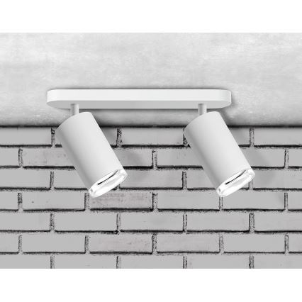 Łazienkowe oświetlenie punktowe TURYN 2xGU10/10W/230V IP44 białe