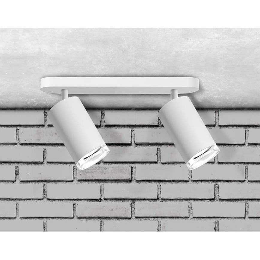 Łazienkowe oświetlenie punktowe TURYN 2xGU10/10W/230V IP44 białe